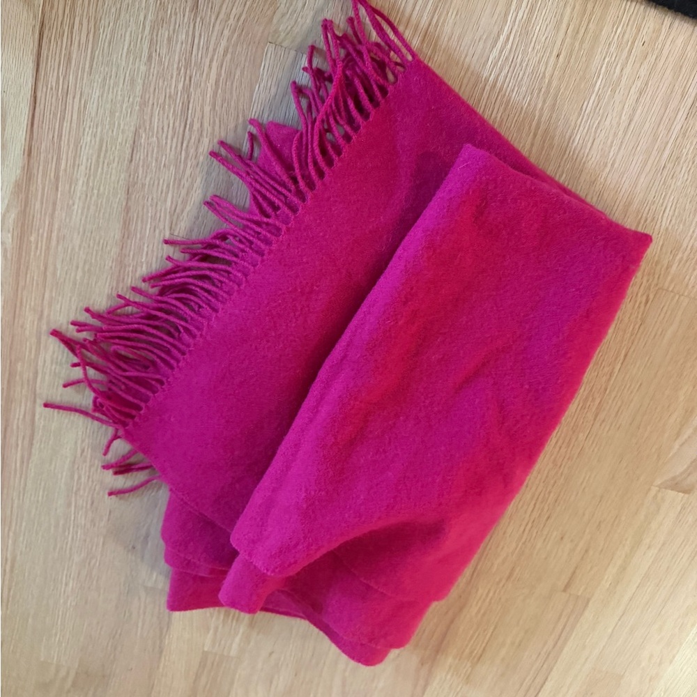 Aritzia Pink Wool Scarf